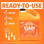 Heavy duty one gallon enzyme active pet stain remover for couches and turf