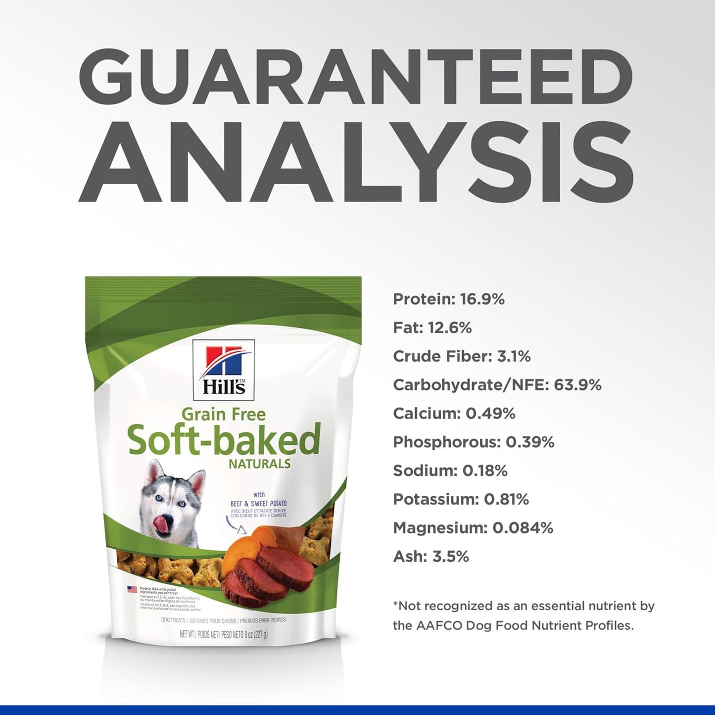 Hill's Grain Free Soft-Baked Naturals Dog Treats, Beef & Sweet Potato, 8 oz. Bag - Image 10