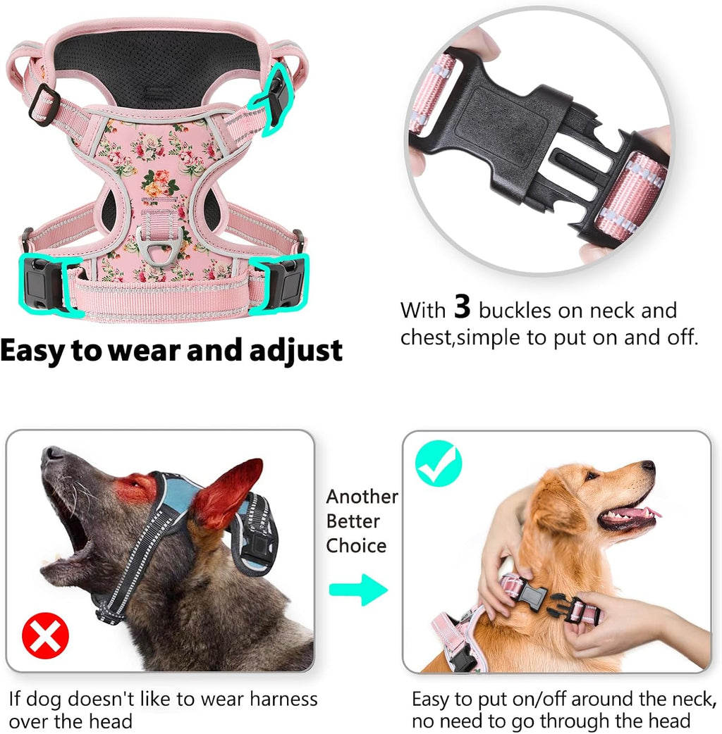 Side view of Timos dog harness showing snap buckle detail