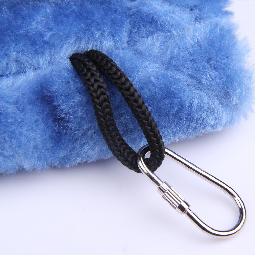 Vktech(R) Plush Snuggle Bird Hammock Hanging Snuggle Cave Happy Hut Bird Parrot Hideaway Size M (23.5 * 22cm) (Blue) - Image 3