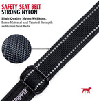 Reflective stitching on Tuff Pupper dog safety restraint