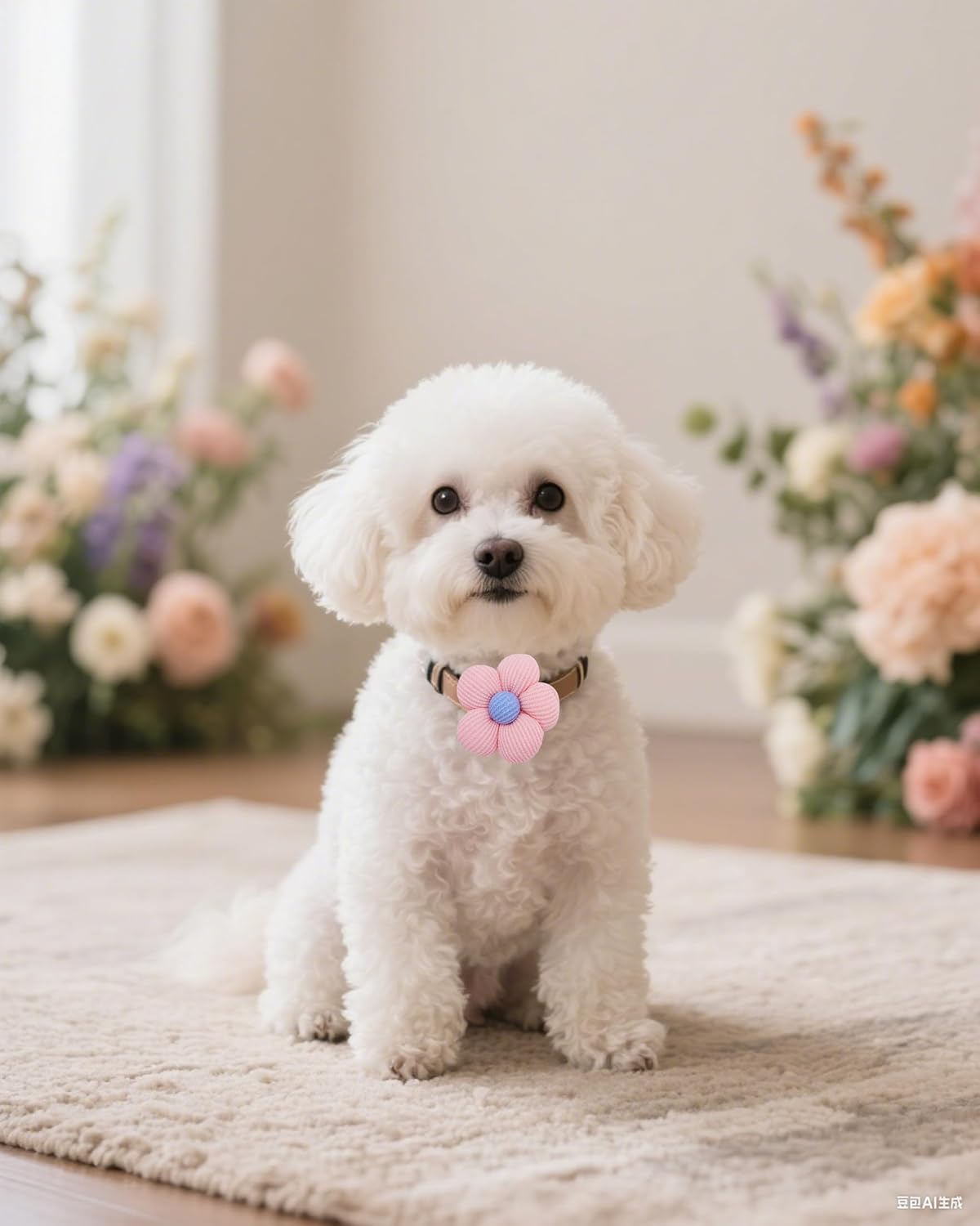 PET SHOW soft cotton floral pet accessories for cats and small dogs