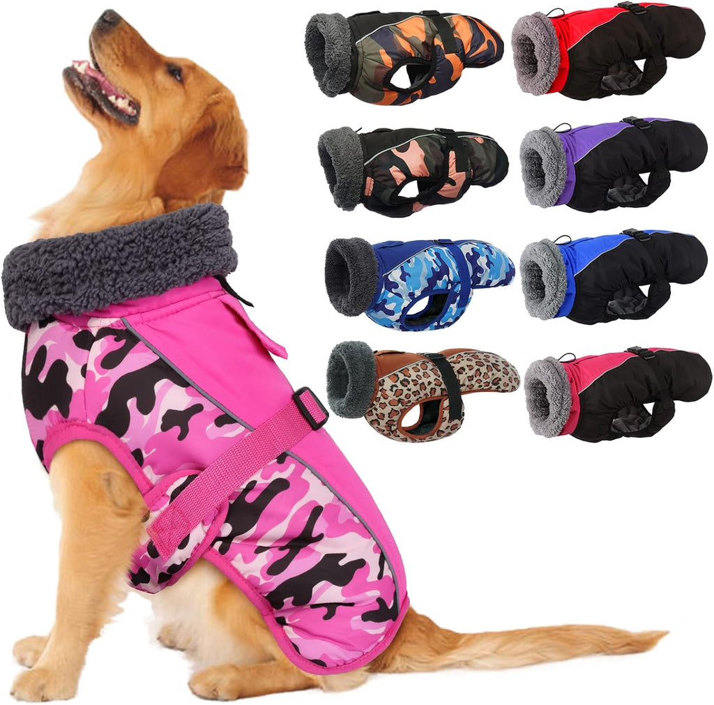 IECOii Extra Warm Dog Coat - Reflective Adjustable Jacket With Buckle Fleece Turtleneck for Cold Weather - Soft Winter Coat for Small Medium Extra Large Dogs - Image 12