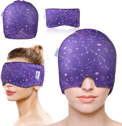 My Novel Things Migraine Relief Cap front view for headache