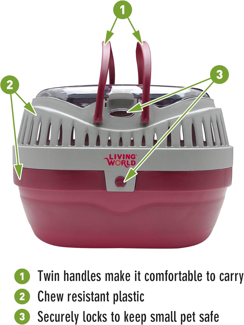 Living World pet carrier packaged for delivery