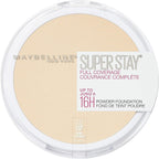 Maybelline full coverage powder foundation 312 Golden shade close up swatches