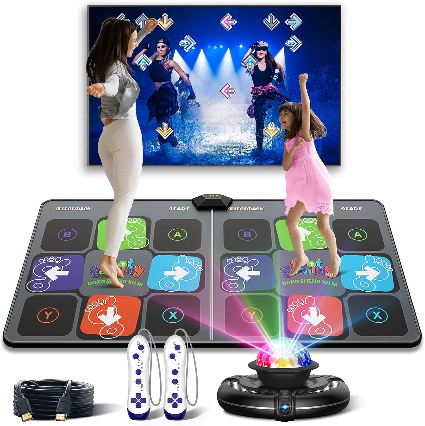 Fwfx wireless electronic dance mat for TV games top view