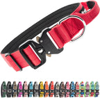 TSPRO Premium Dog Collars Tactical Dog Collar with Handle and Heavy Duty Quick-Release Metal Buckle Durable Thick and Adjustable for Medium to Large Dogs (Orange L) - Image 13