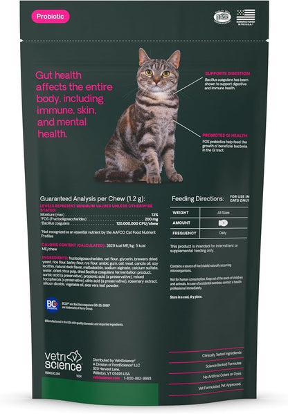 Vet-formulated cat probiotics for digestion and immune support