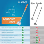 Flipper hand scraper showing custom credit card blade holder