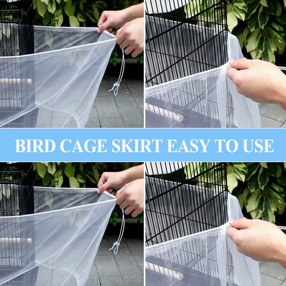 Asocea seed catcher mesh net for parakeet and parrot cages