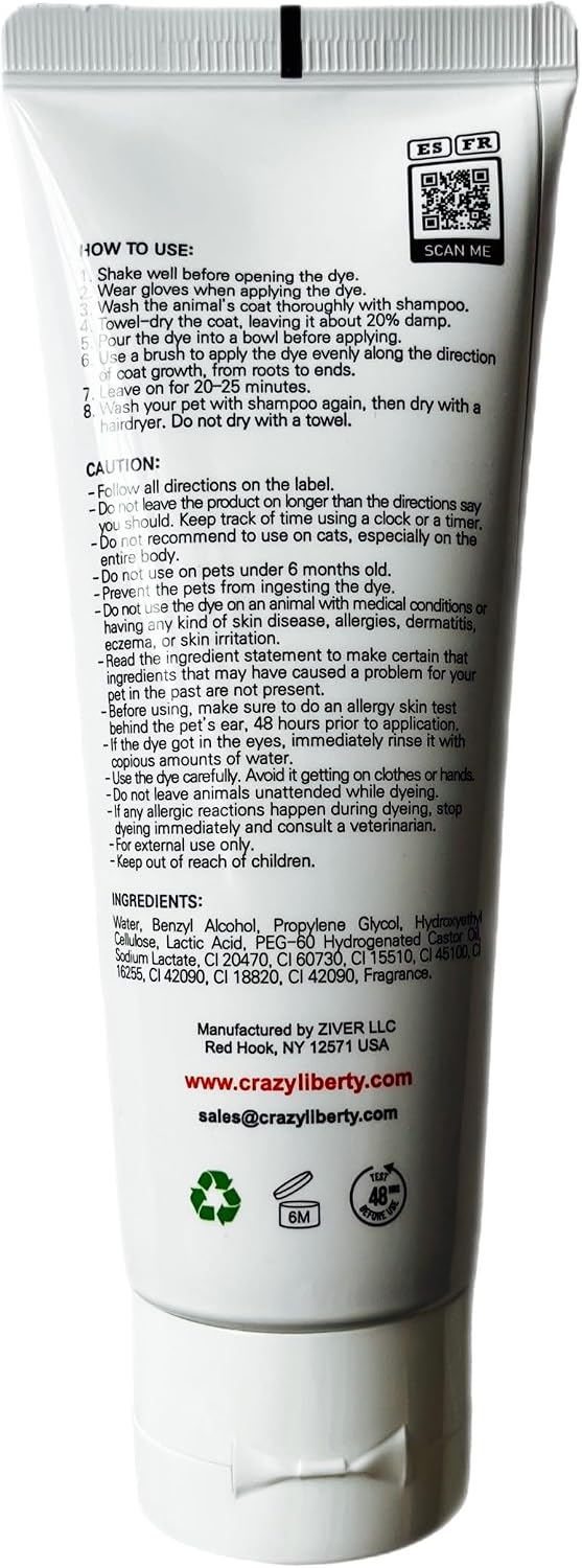 Crazy Liberty black hair dye for creative grooming