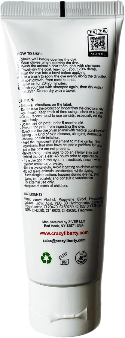Crazy Liberty black hair dye for creative grooming