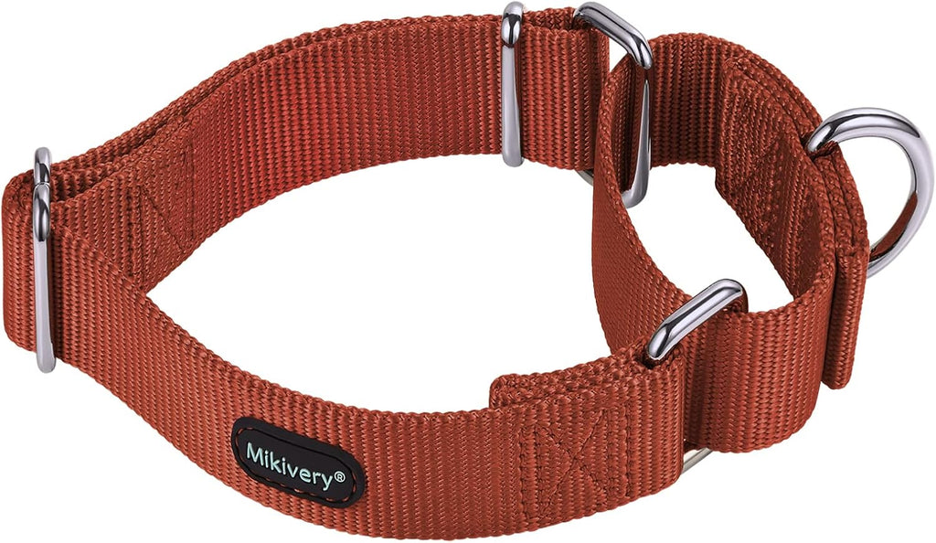 Mikivery no buckle slip collar for dogs escape proof leash attachment