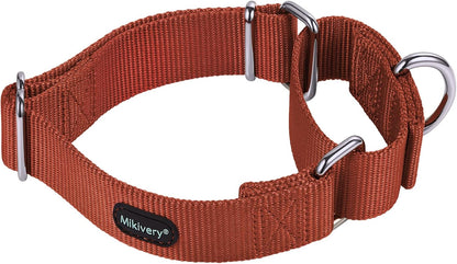 Mikivery no buckle slip collar for dogs escape proof leash attachment