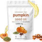 Sjjaw pumpkin seed oil and saw palmetto capsules front view showing pouch packaging
