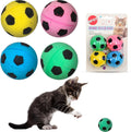 Spot Sponge Soccer Balls Cat Toy front view showing four colorful foam balls