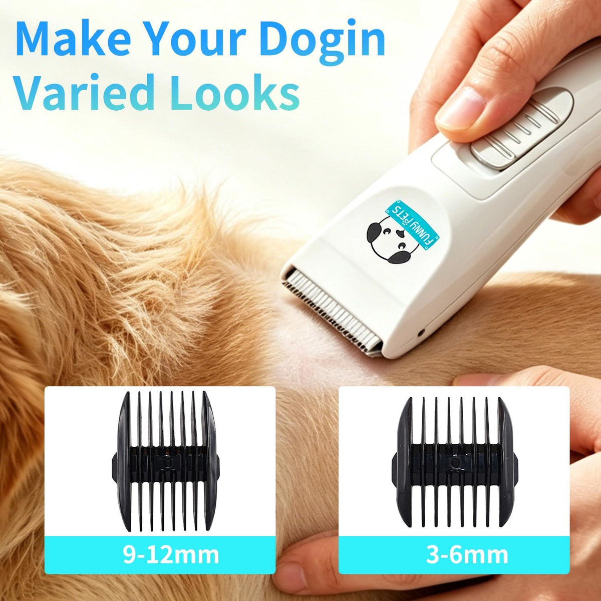 Rechargeable pet clipper for home grooming