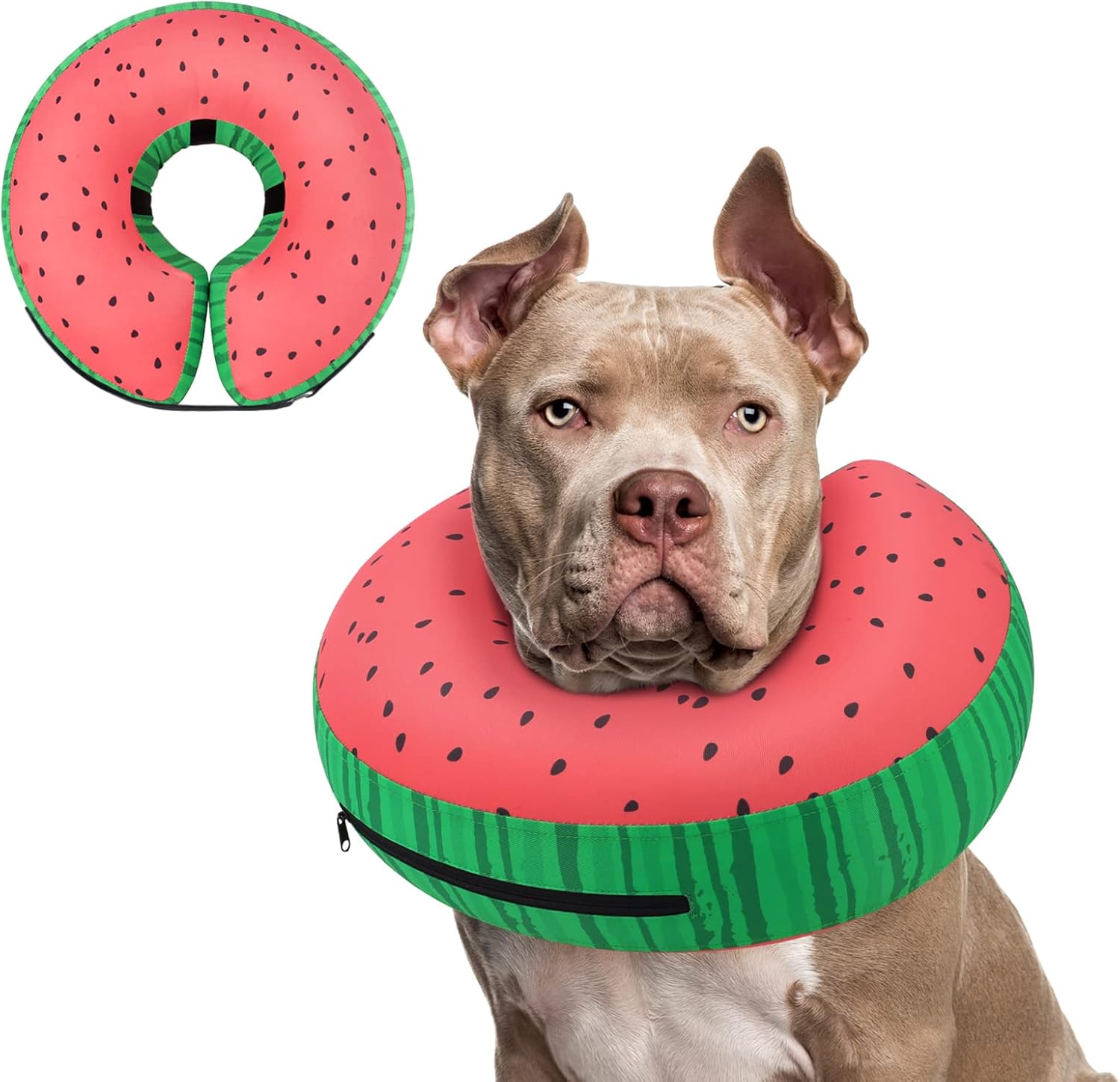 Supet Inflatable Dog Cone Collar Alternative After Surgery, Doggie Neck Donut Collar Recovery ECollar, Soft Dog Cone for Small Medium Large Dogs - Image 9