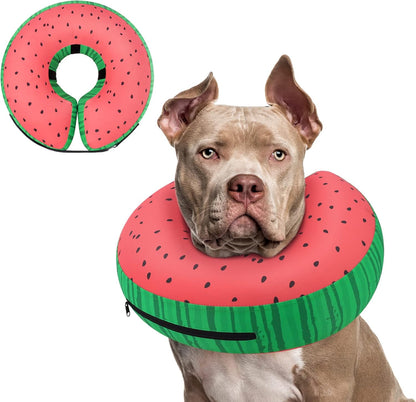 Supet Inflatable Dog Cone Collar Alternative After Surgery, Doggie Neck Donut Collar Recovery ECollar, Soft Dog Cone for Small Medium Large Dogs - Image 9