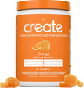 Create creatine monohydrate gummies front view bottle packaging