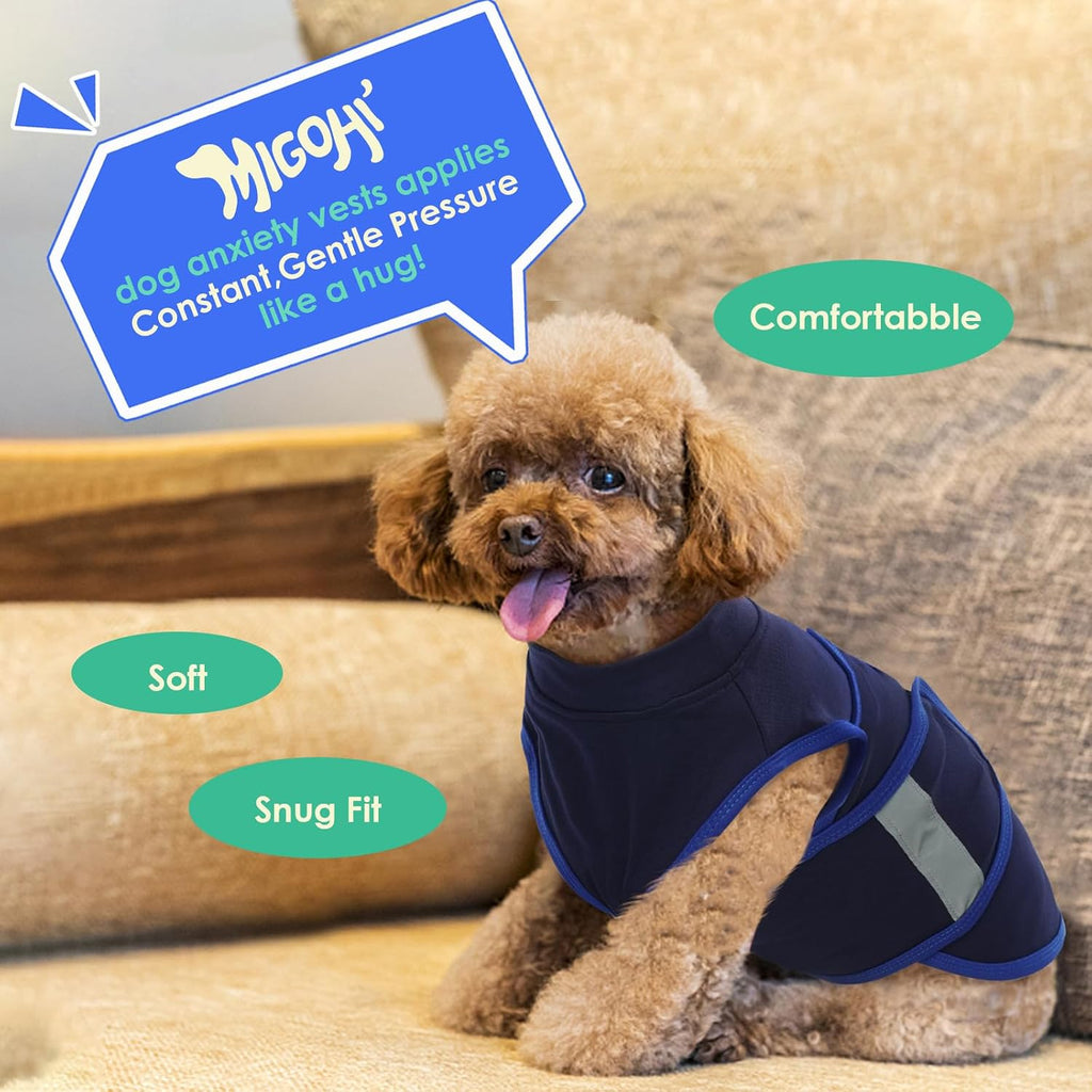 Packaging of imported Migohi dog anxiety relief coat