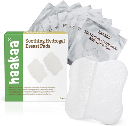 Haakaa Hydrogel Pads with Lanolin 8 pieces front view