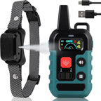Supernight citronella bark collar with remote green front view