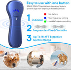 Side profile of portable dog training device with wrist strap