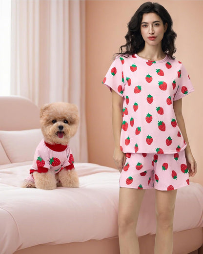 XPUDAC short sleeve women nightwear top and shorts set medium size