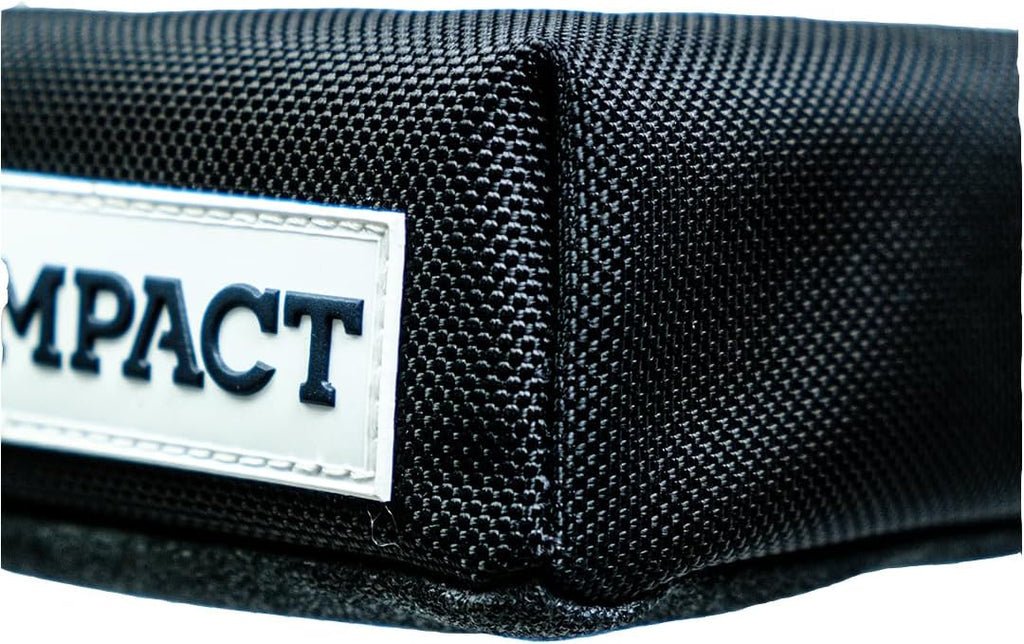 Impact dog crate pad inside a metal kennel