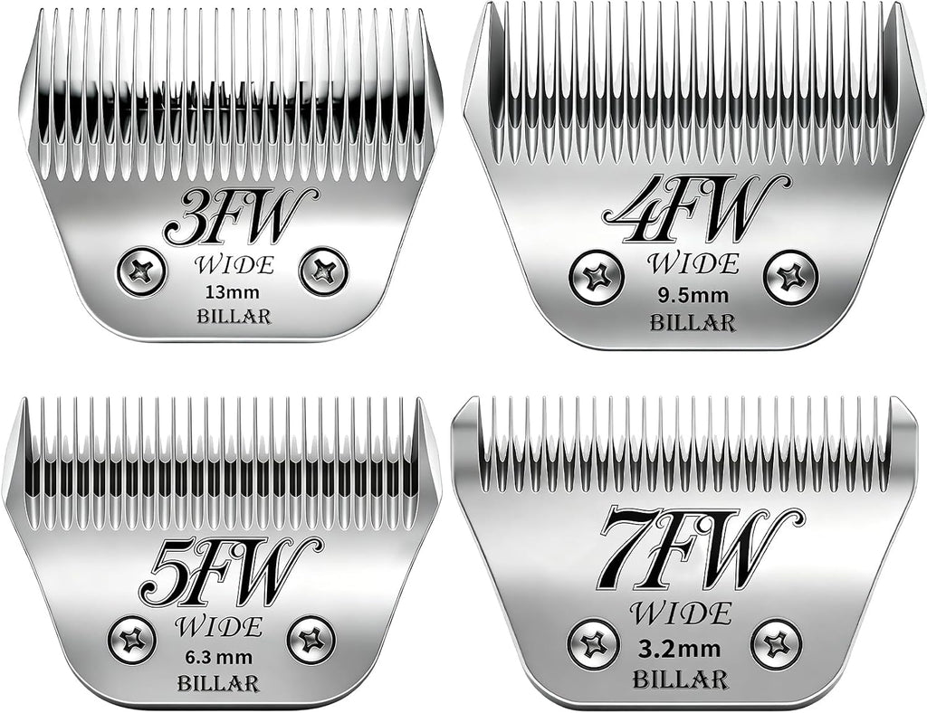 BILLAR(R) 5FW Dog Grooming Wide Blade,Detachable Pet Dog Grooming Blades,Compatible with Andis,Oster A5,Wahl km10 Clippers.Cutting Length 1/4 in(6.3mm) - Image 10