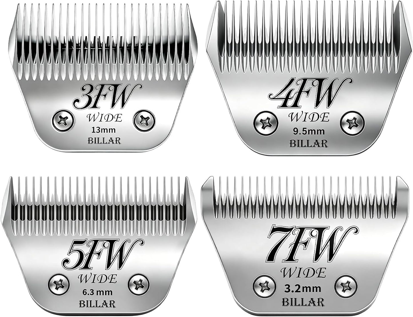 BILLAR(R) 5FW Dog Grooming Wide Blade,Detachable Pet Dog Grooming Blades,Compatible with Andis,Oster A5,Wahl km10 Clippers.Cutting Length 1/4 in(6.3mm) - Image 10