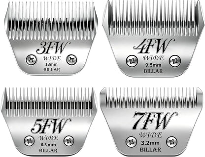 BILLAR(R) 5FW Dog Grooming Wide Blade,Detachable Pet Dog Grooming Blades,Compatible with Andis,Oster A5,Wahl km10 Clippers.Cutting Length 1/4 in(6.3mm) - Image 10