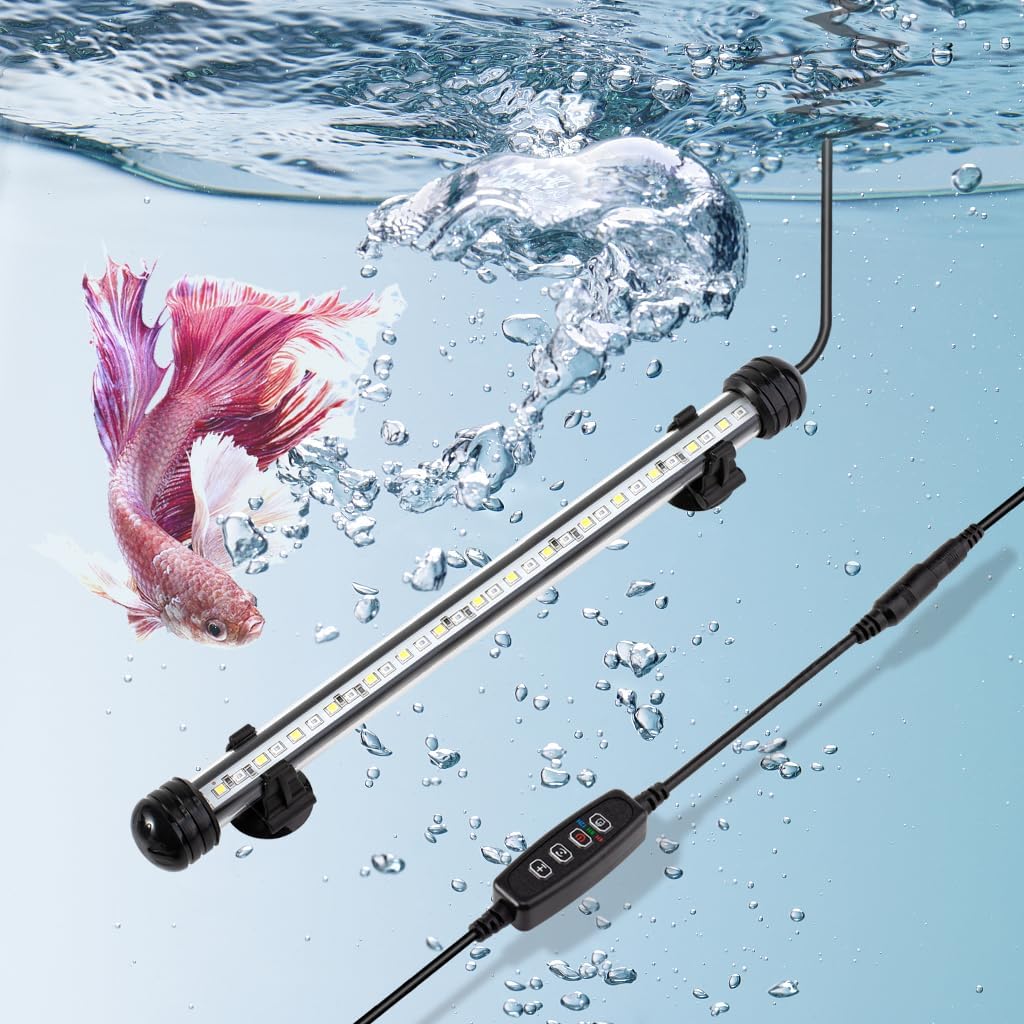Side profile view of waterproof Datoo aquarium LED light