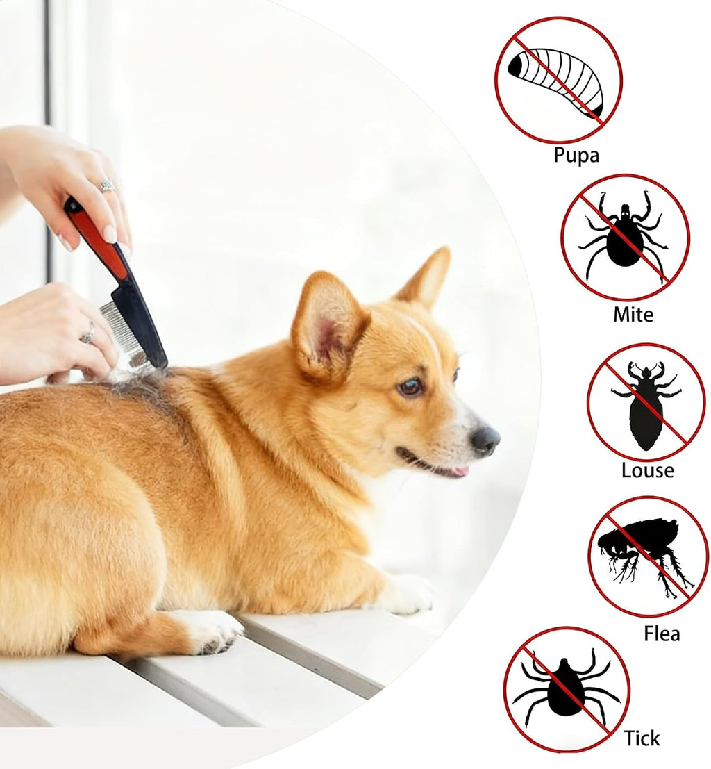 GOIOJ two-piece premium pet deshedding kit layout on a clean background.
