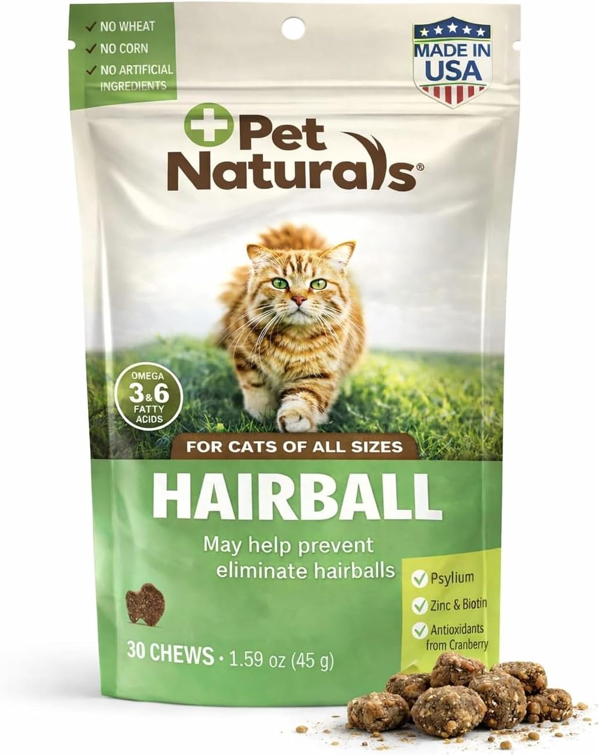 Pet Naturals Hairball Soft Chews for Cats, Omegas & Biotin for Skin Health, No Wheat or Corn, Vet Formulated, Value Size, Chicken, 160 Count - Image 10