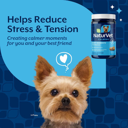 Premium imported NaturVet pet health supplement ingredients list and back label