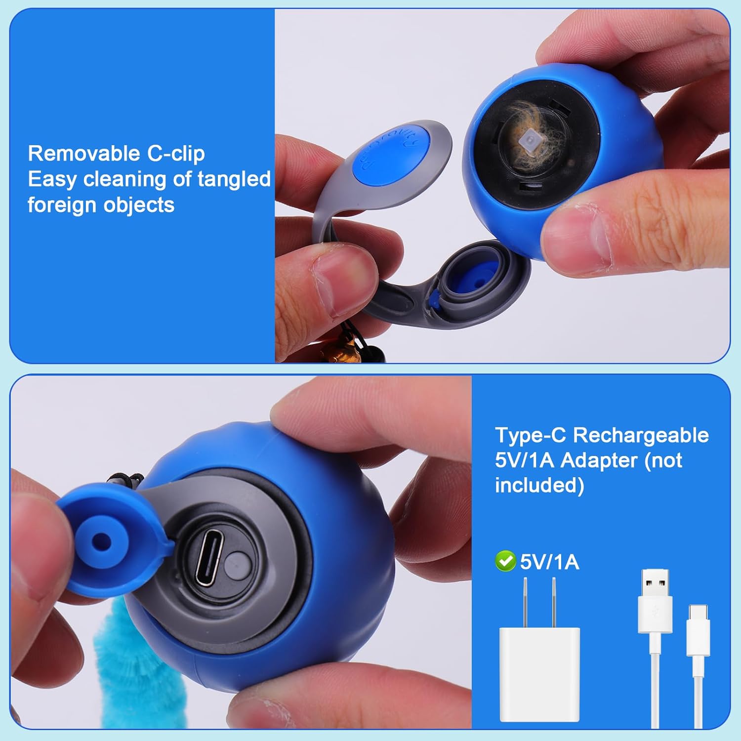 Components and accessories included with Baborui cat toy