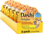 INABA Dashi Delights for Cats, Shredded Tuna Side Dish with Bonito Flake Broth, Cat Food Complement with Taurine & Green Tea Extract, 2.5 Ounce Cup, 6 Cups Total, Tuna with Bonito Flakes Recipe - Image 15