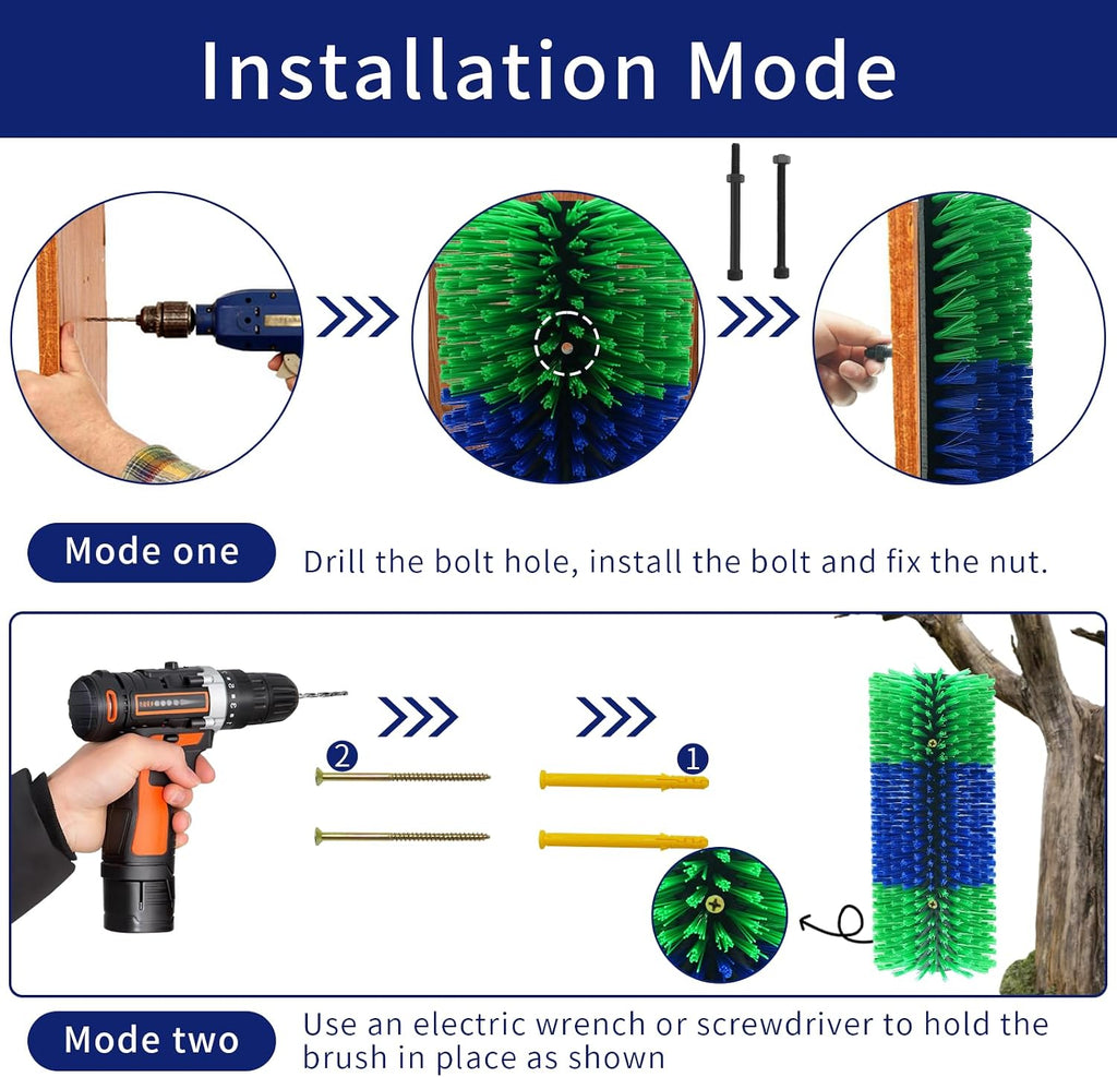 Durable plastic massage bristles of Sayutie livestock grooming tool