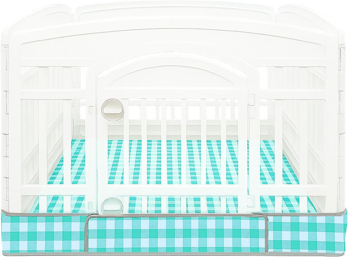 Dog Playpen Bottom Pad Fits for 36 Inch 4 Panels Exercise Pet Playpen, Dog Crate Pad Puppy Playpen Pad, Hoop and Loop Design (Note: Playpen Not Included). -Pink - Image 12