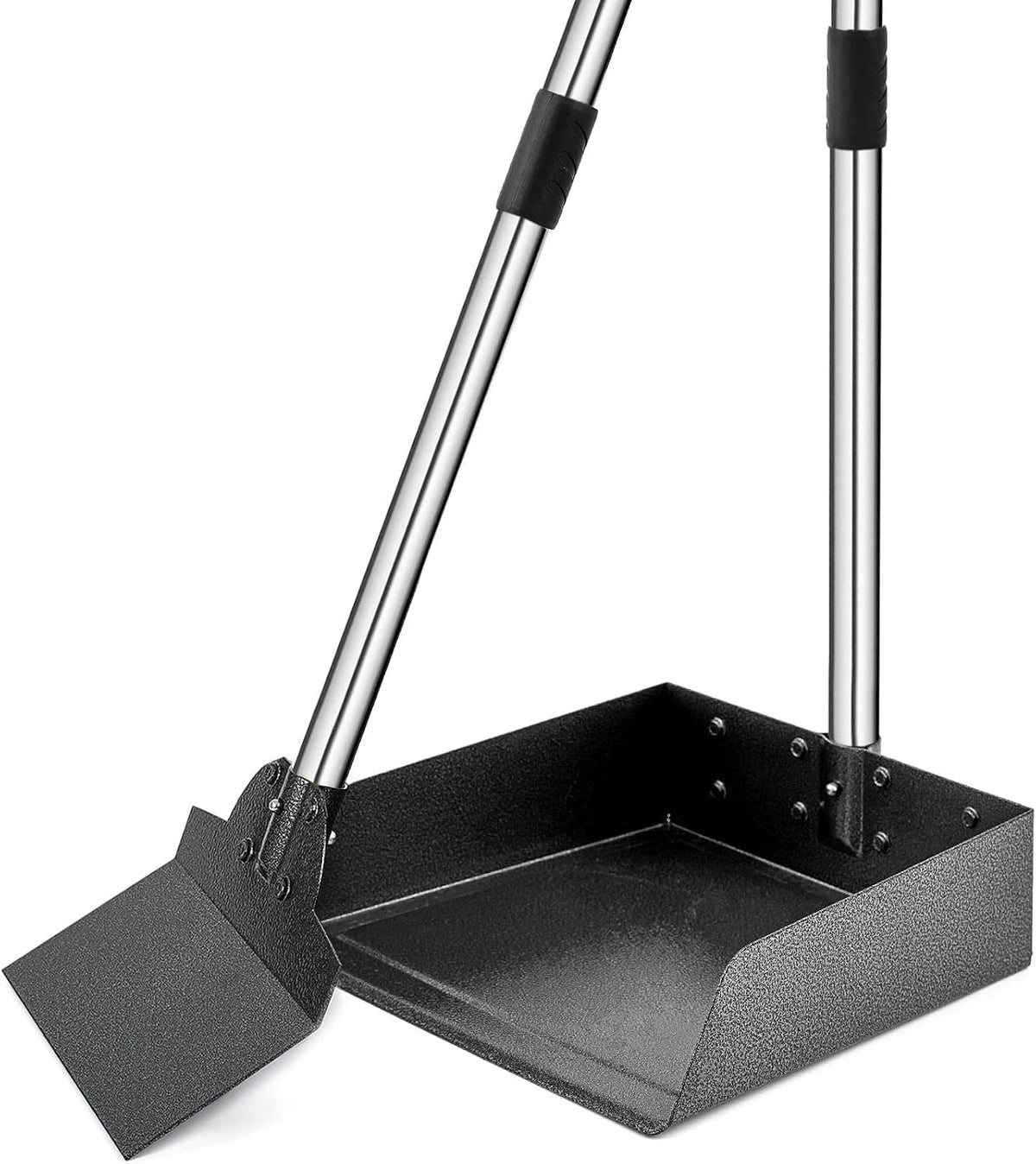 Dog Pooper Scooper,Tray and Spade Set Poop Scooper for Dogs, Adjustable Long Handle Metal Pooper Scooper with Bin for Pet Waste Removal, No Bending Clean Up for Medium and Large Dogs - Image 13