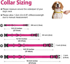 Hotpink martingale collar showing breathable neoprene lining.