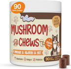 TailSphere 12-in-1 Turkey Tail Mushroom Chews front view container for dog immune support