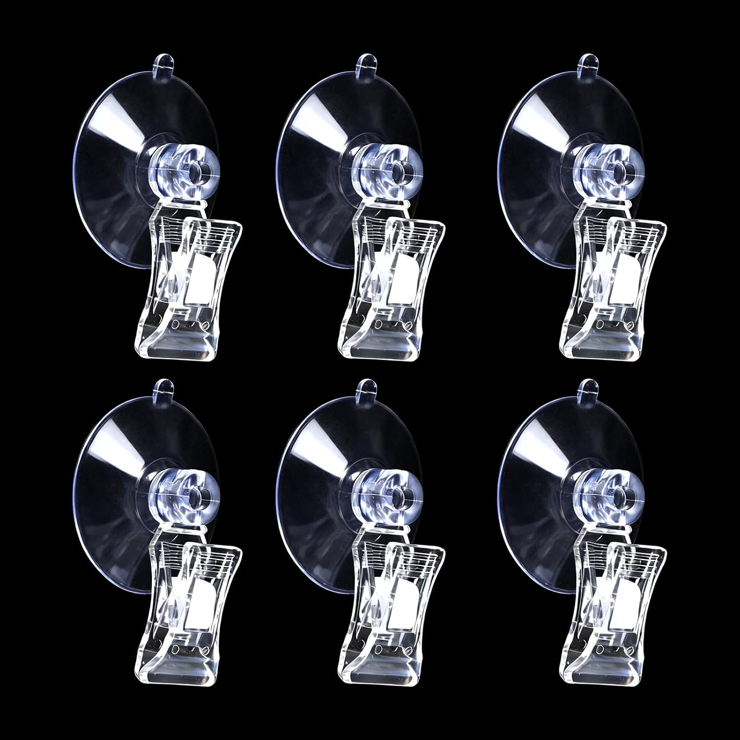 NestBasics aquarium suction cup clips front view holding seaweed sheet in tank