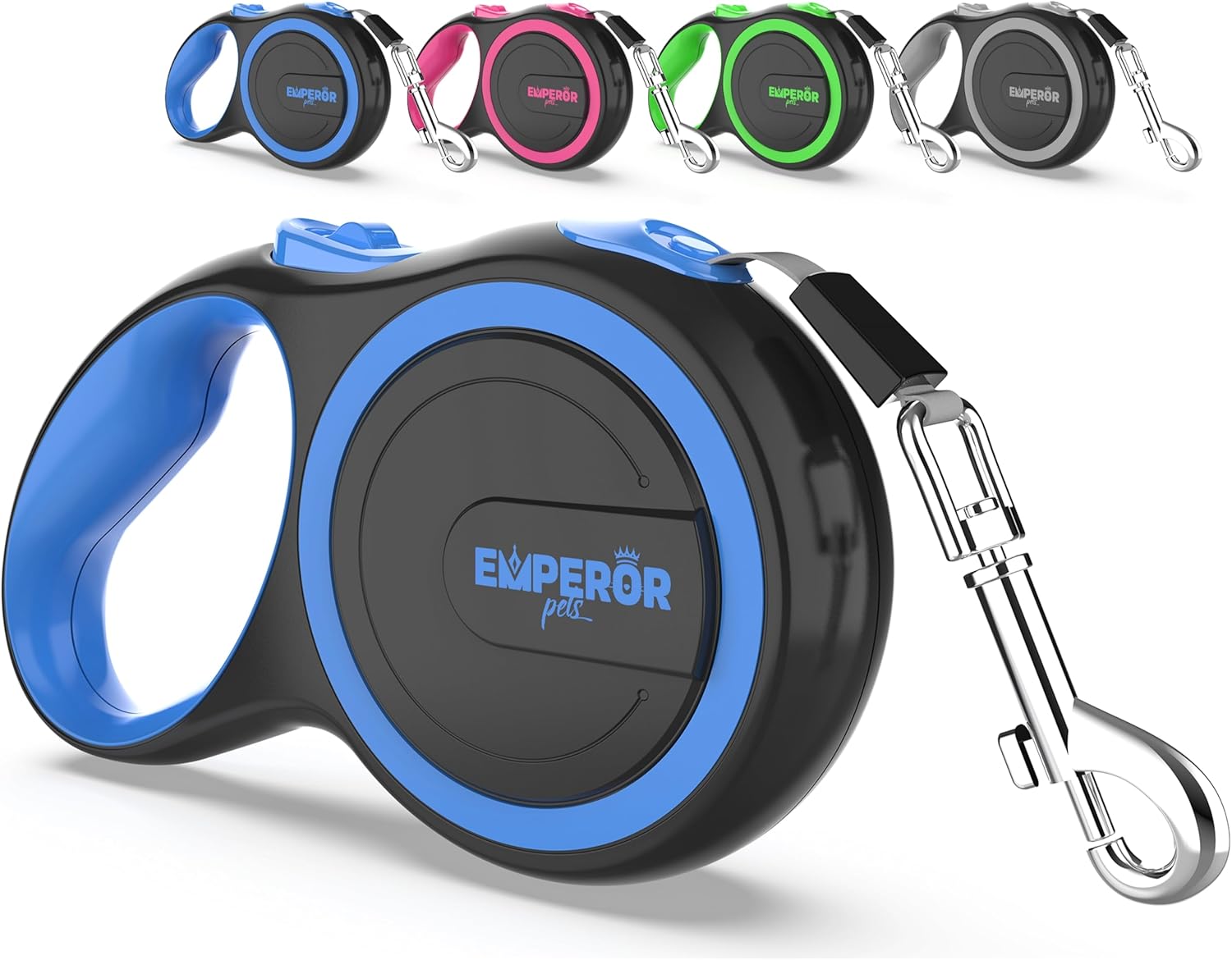 Emperor Pets Pink Heavy Duty Retractable Dog Leash 26 ft - Tangle-Free Nylon Tape, Anti-Slip Grip, Reflective - Retractable Leash for Medium Large Dogs up to 110 lbs -Classic-PK26 - Image 10