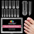 Ebanku poly gel toe nail forms front view packaging and box