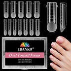 Ebanku poly gel toe nail forms front view packaging and box