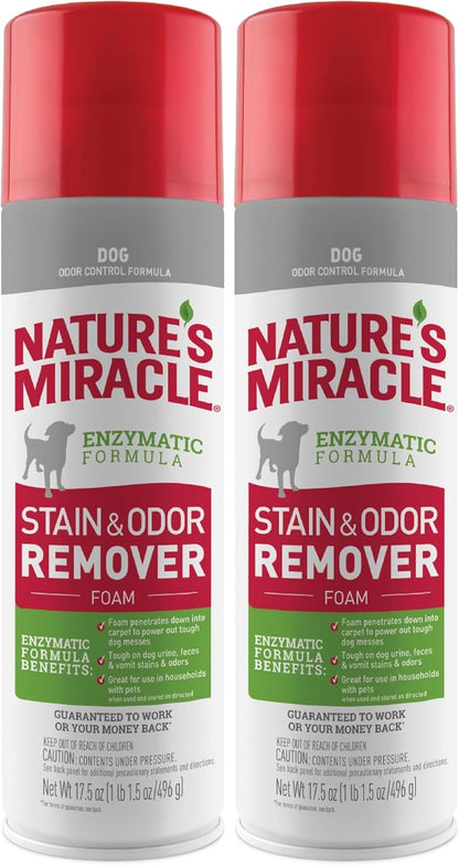 Nature's Miracle Stain & Odor Remover Foaming Aerosol For Dogs, 17.5 Oz (P-68340) - Image 9